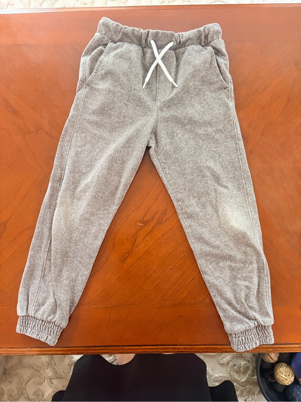 Crazy 8 Brown & Cream Kids Jogger Sweatpants with Drawstring